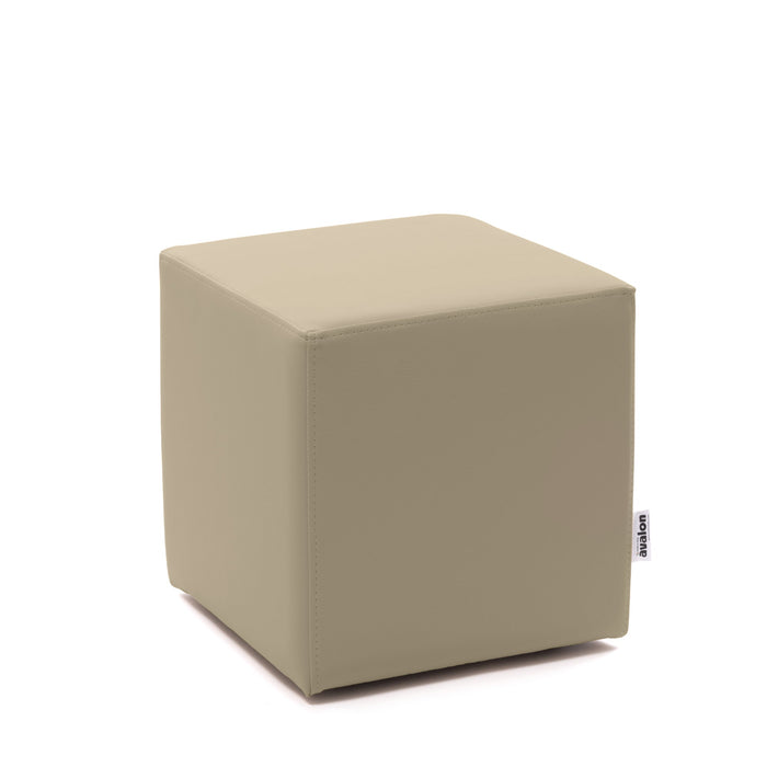 Avalon Pouf Rigido Cubo Similpelle Mamba Trendy Classe 1-IM Ignifugo per Interno ed Esterno. Dim: Larg. 35 cm X Prof. 35 cm X Alt. 35 cm