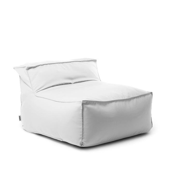 Pouf poltrona 1 posto Deluz Avalon in tessuto Tropical per esterno. Dim: 98x98x65 cm