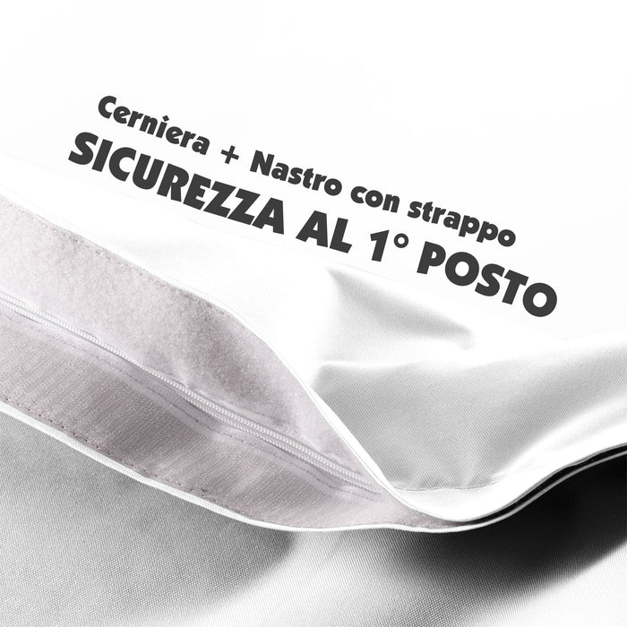 Pouf Cuscino Thin gigante sacca vuota in tessuto antistrappo impermeabile Jive per interno dim.200x140cm