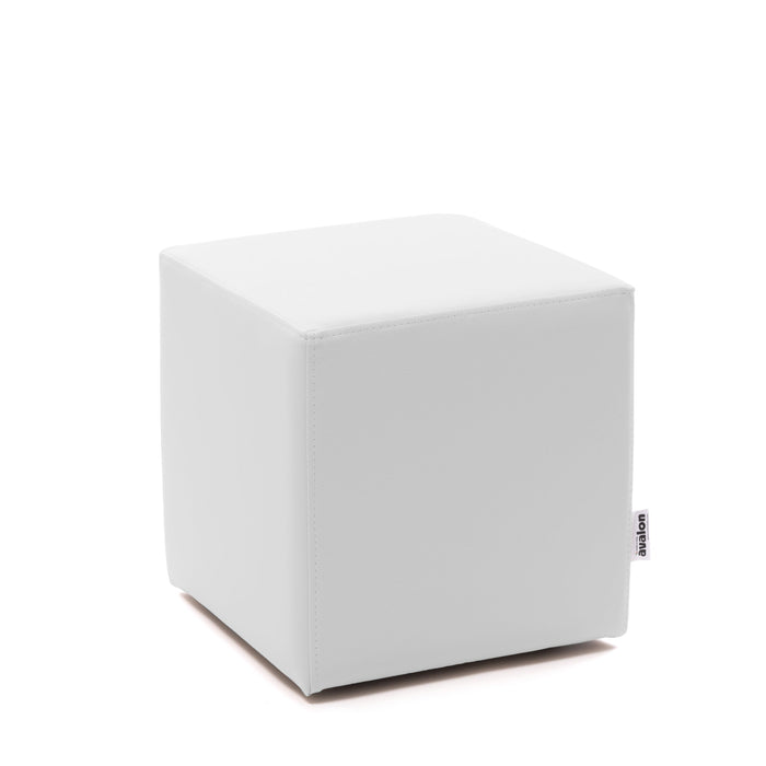 Avalon Pouf Rigido Cubo Similpelle Mamba Trendy Classe 1-IM Ignifugo per Interno ed Esterno. Dim: Larg. 35 cm X Prof. 35 cm X Alt. 35 cm