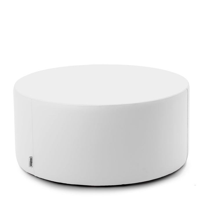 Avalon Pouf Rigido Cilindro Similpelle Mamba Trendy Classe 1-IM Ignifugo per Interno ed Esterno. Dim: Ø90 cm X H43 cm