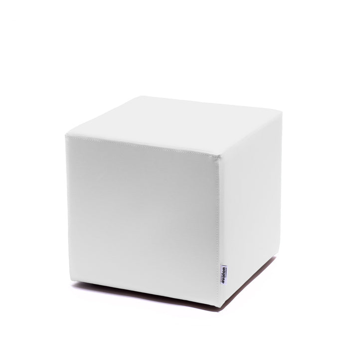 Avalon Pouf Rigido Cubo Similpelle Mamba Trendy Classe 1-IM Ignifugo per Interno ed Esterno. Dim: Larg. 45 cm X Prof. 45 cm X Alt. 43 cm
