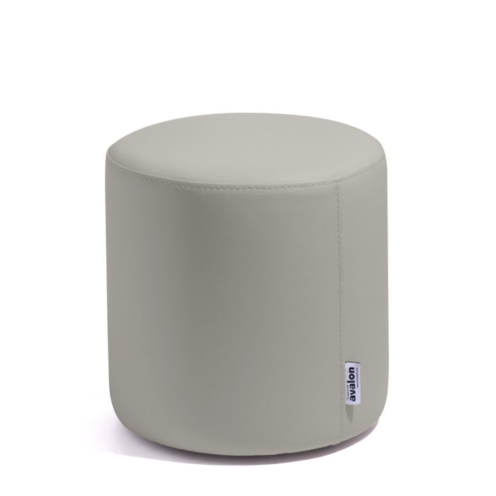 Avalon Tavolino Pouf Rigido Cilindro Similpelle Mamba Trendy Classe 1-IM Ignifugo per Interno ed Esterno. Dim: Ø35 cm X H32 cm