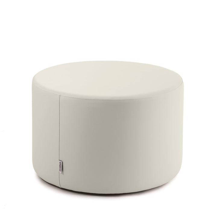Avalon Tavolino Pouf Rigido Cilindro Similpelle Mamba Trendy Classe 1-IM Ignifugo per Interno ed Esterno. Dim: Ø70 cm X H40 cm