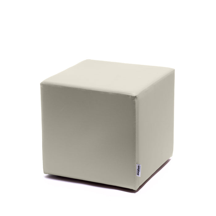 Avalon Pouf Rigido Cubo Similpelle Mamba Trendy Classe 1-IM Ignifugo per Interno ed Esterno. Dim: Larg. 45 cm X Prof. 45 cm X Alt. 43 cm