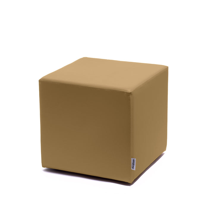 Avalon Pouf Rigido Cubo Similpelle Mamba Trendy Classe 1-IM Ignifugo per Interno ed Esterno. Dim: Larg. 45 cm X Prof. 45 cm X Alt. 43 cm