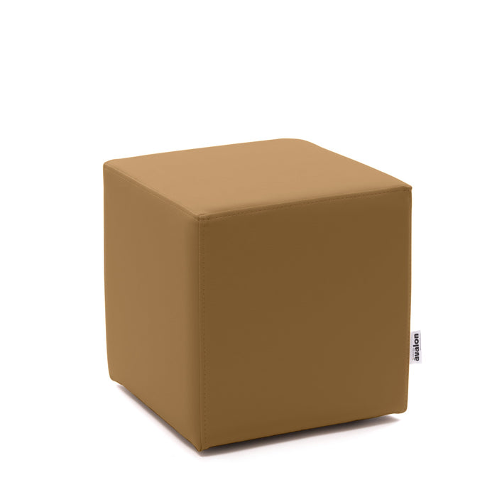 Avalon Pouf Rigido Cubo Similpelle Mamba Trendy Classe 1-IM Ignifugo per Interno ed Esterno. Dim: Larg. 35 cm X Prof. 35 cm X Alt. 35 cm