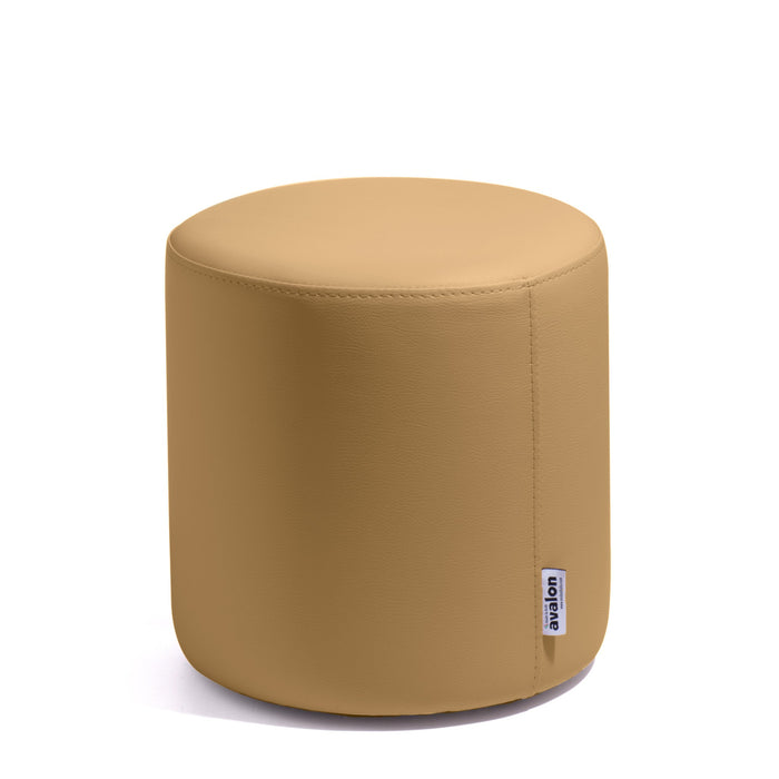 Avalon Tavolino Pouf Rigido Cilindro Similpelle Mamba Trendy Classe 1-IM Ignifugo per Interno ed Esterno. Dim: Ø35 cm X H32 cm