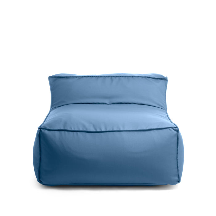 Pouf poltrona 1 posto Deluz Avalon in tessuto Tropical per esterno. Dim: 98x98x65 cm