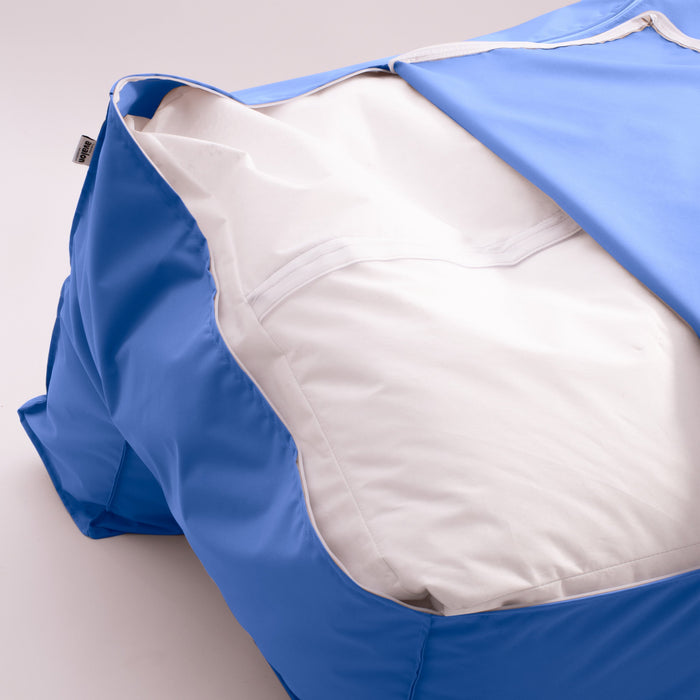 Pouf poltrona 1 posto Deluz per esterno in tessuto poliestere Samba dim: 98x98x65 cm