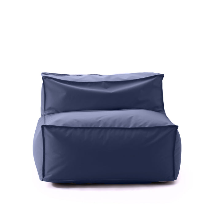 Pouf poltrona 1 posto Deluz per esterno in tessuto poliestere Samba dim: 98x98x65 cm