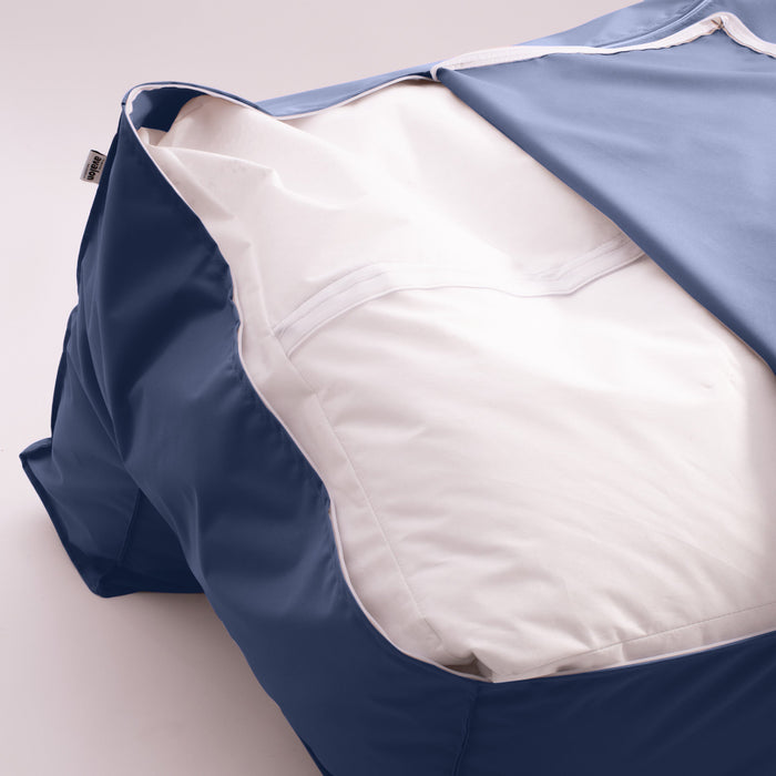 Pouf poltrona 1 posto Deluz per esterno in tessuto poliestere Samba dim: 98x98x65 cm