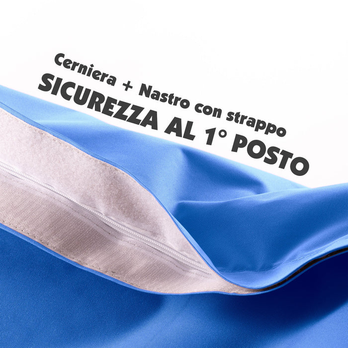 Pouf Cuscino Thin gigante sacca vuota in tessuto antistrappo impermeabile Jive per interno dim.200x140cm