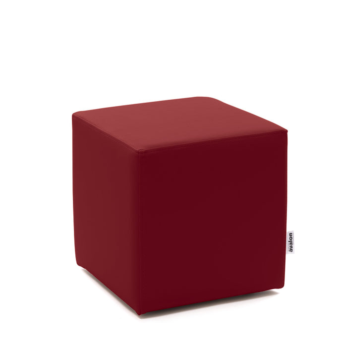 Avalon Pouf Rigido Cubo Similpelle Mamba Trendy Classe 1-IM Ignifugo per Interno ed Esterno. Dim: Larg. 35 cm X Prof. 35 cm X Alt. 35 cm