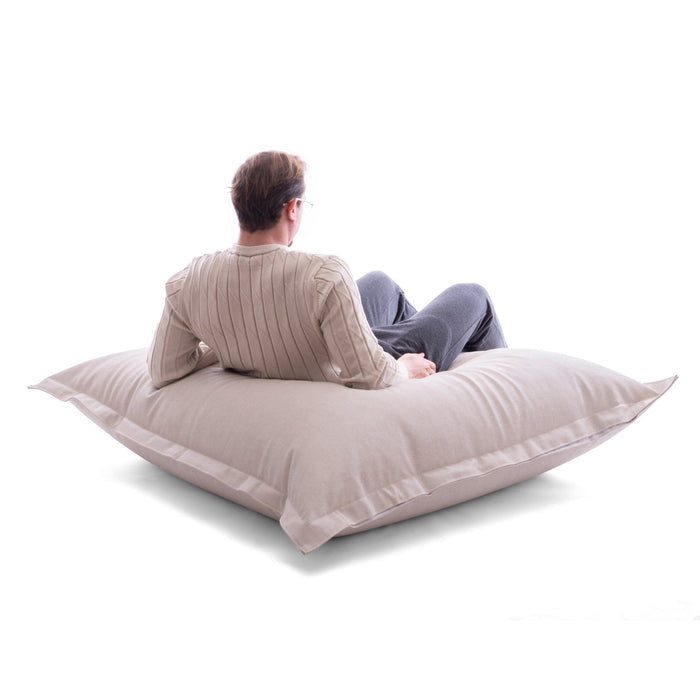 avalon cuscino cod_051 in ecopelle grip yuta dim 130x130 cm colore beige