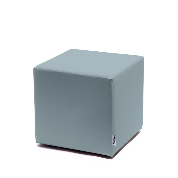 Avalon Pouf Rigido Cubo Similpelle Mamba Trendy Classe 1-IM Ignifugo per Interno ed Esterno. Dim: Larg. 45 cm X Prof. 45 cm X Alt. 43 cm