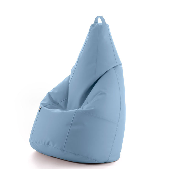 Avalon Pouf Poltrona Sacco Pera in Finta pelle Jazz di Dim. 70x130cm Made in Italy + Pochette Omaggio