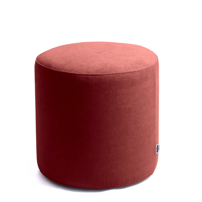 Avalon Pouf Cilindro Rigido in tessuto antimacchia Dali Made in Italy. Dim: Ø45 cm X H43 cm