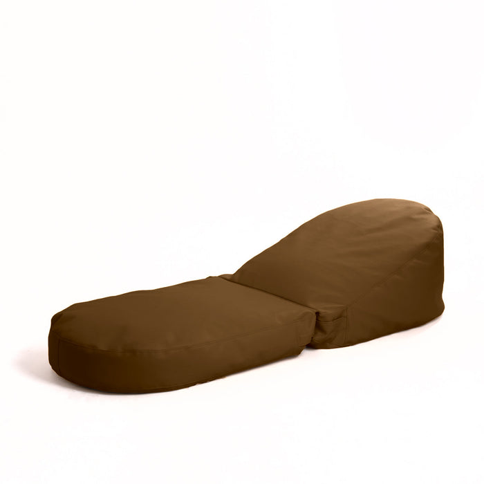 Avalon Pouf Poltrona/Letto Double Mamba in ecopelle Imbottito Made in Italy dim:  95X75 cm