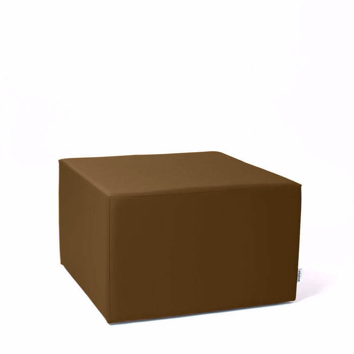 Avalon Pouf Rigido Cubo Similpelle Mamba TrendyClasse 1-IM Ignifugo per Interno ed Esterno. Dim: Larg. 70 cm X Prof. 70 cm X Alt. 43 cm