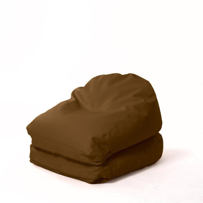 Avalon Pouf Poltrona/Letto Double Mamba in ecopelle Imbottito Made in Italy dim:  95X75 cm