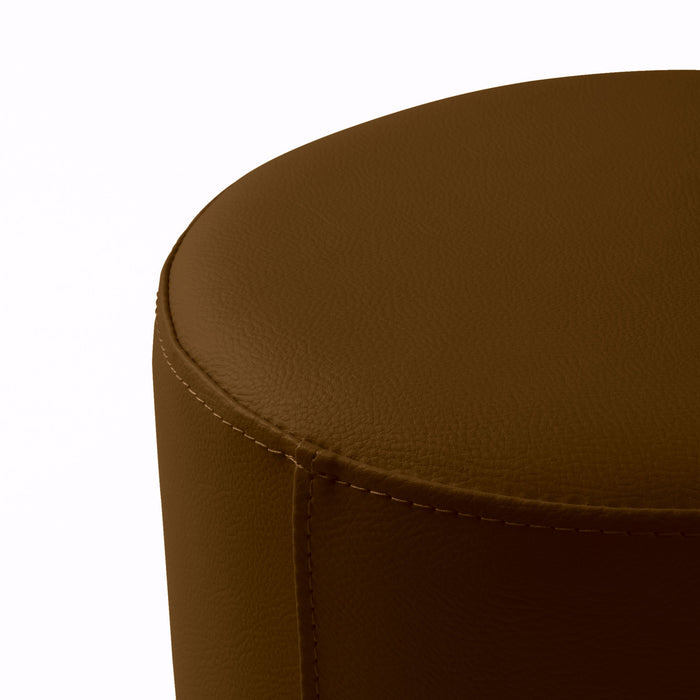 Avalon Tavolino Pouf Rigido Cilindro Similpelle Mamba Trendy Classe 1-IM Ignifugo per Interno ed Esterno. Dim: Ø70 cm X H40 cm