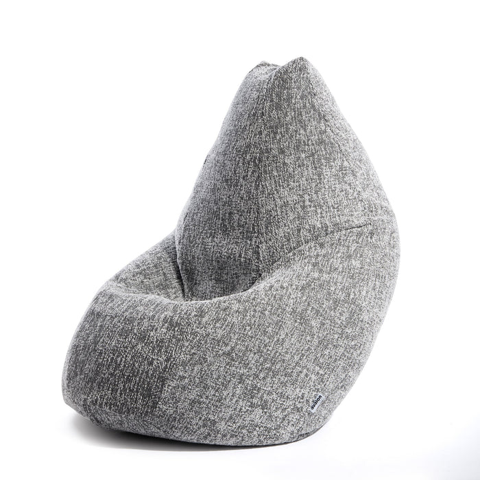 Pouf Poltrona Sacco Grande BAG L Avalon in tessuto Grisaglia per interno dim. 80 x 125 cm