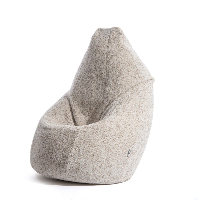 Pouf Poltrona Sacco Grande BAG L Avalon in tessuto Grisaglia per interno dim. 80 x 125 cm