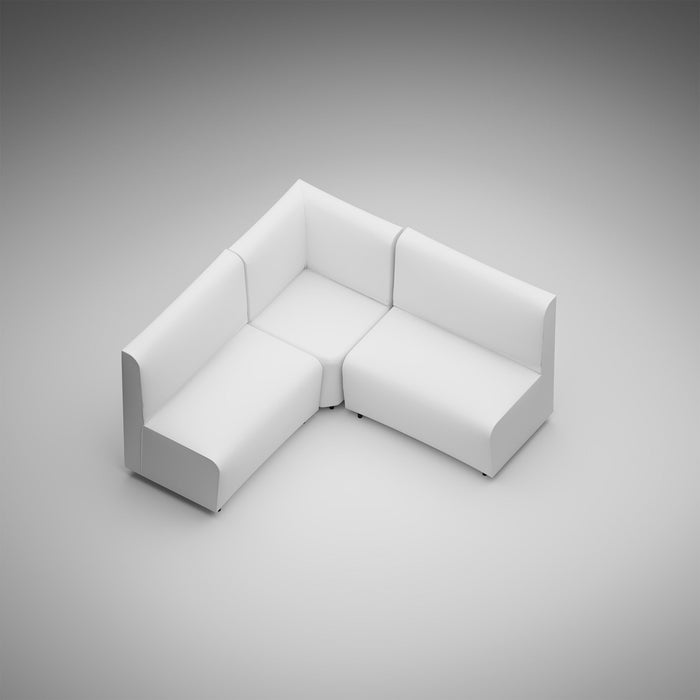 Divanetto Essence 3 posti per Ristoranti in finta pelle Mamba Dim 150x62xH88