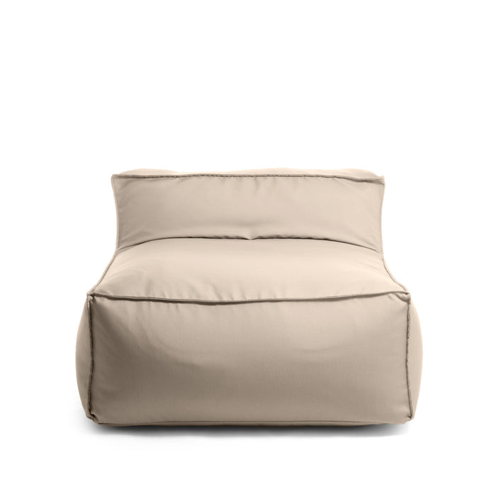 Pouf poltrona 1 posto Deluz Avalon in tessuto Tropical per esterno. Dim: 98x98x65 cm