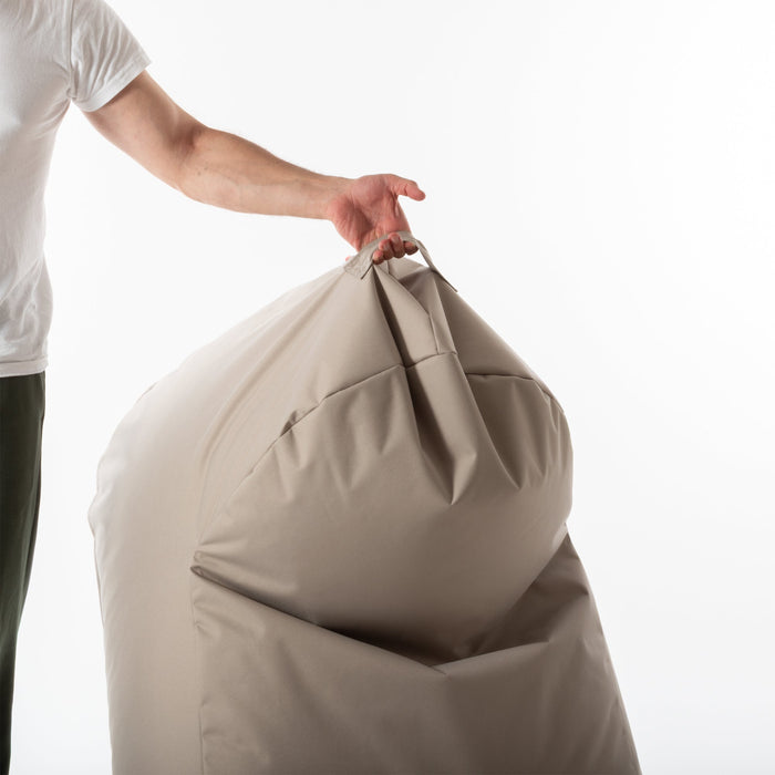 Pouf poltrona Arko Avalon in tessuto poliestere Samba Per Esterno, Sfoderabile con Sacca Interna, Dim. 80x100 cm