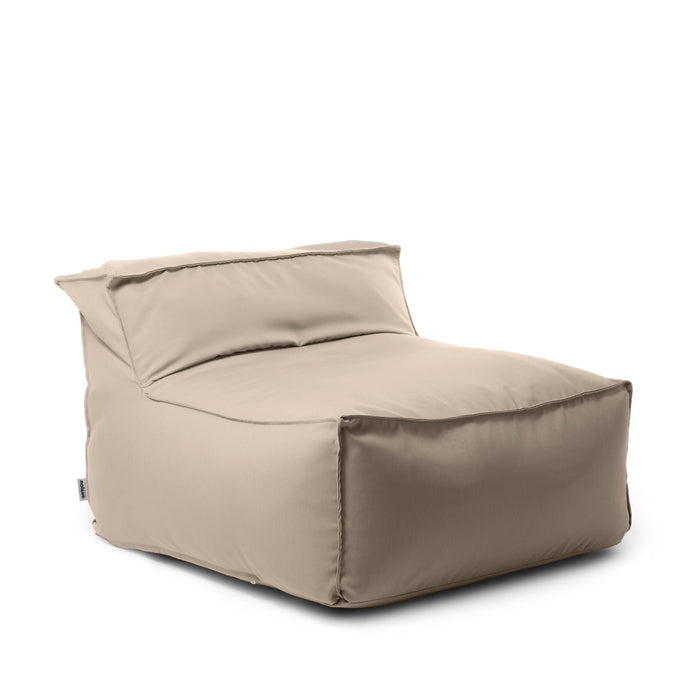 Pouf poltrona 1 posto Deluz Avalon in tessuto Tropical per esterno. Dim: 98x98x65 cm