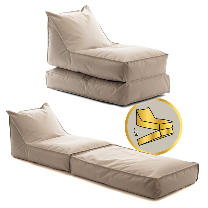 Pouf Poltrona Badd Duo Avalon in tessuto poliestere Jive Per Interno. Dim: 95x60 cm