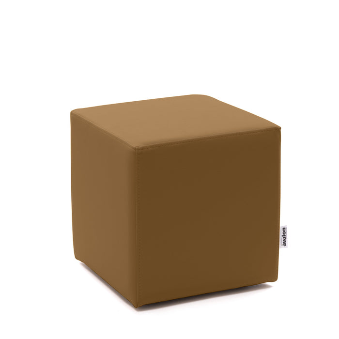 Avalon Pouf Rigido Cubo Similpelle Mamba Trendy Classe 1-IM Ignifugo per Interno ed Esterno. Dim: Larg. 35 cm X Prof. 35 cm X Alt. 35 cm
