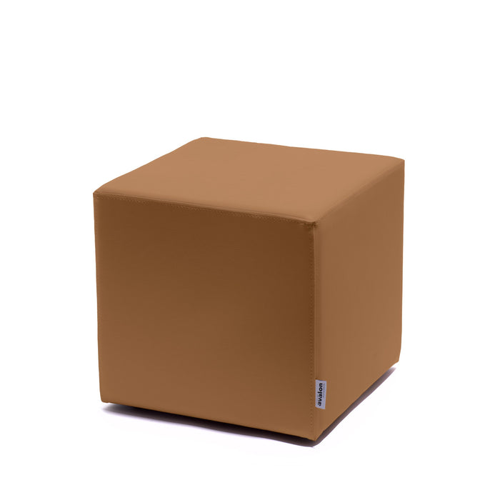 Avalon Pouf Rigido Cubo Similpelle Mamba Trendy Classe 1-IM Ignifugo per Interno ed Esterno. Dim: Larg. 45 cm X Prof. 45 cm X Alt. 43 cm