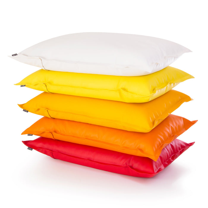 Pouf Poltrona Cuscino Thin medio in finta pelle antimacchia Mamba per esterno dim.90x135 cm