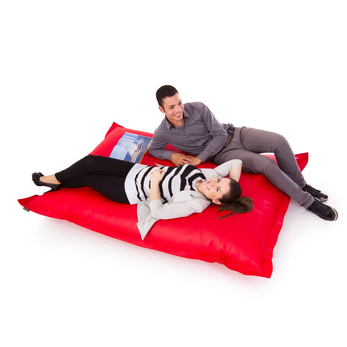 Pouf poltrona Cuscino Thin gigante Imbottito finta pelle antimacchia Mamba per esterno dim.140x200 cm