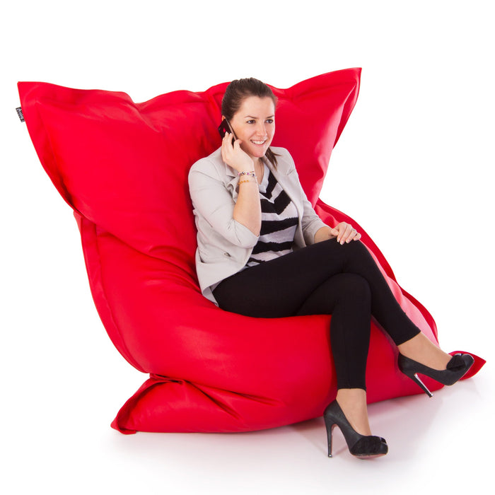 Pouf poltrona Cuscino Thin gigante Imbottito finta pelle antimacchia Mamba per esterno dim.140x200 cm
