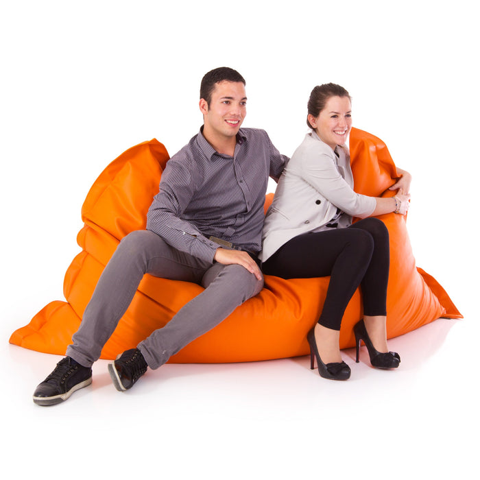 Pouf poltrona Cuscino Thin gigante Imbottito finta pelle antimacchia Mamba per esterno dim.140x200 cm