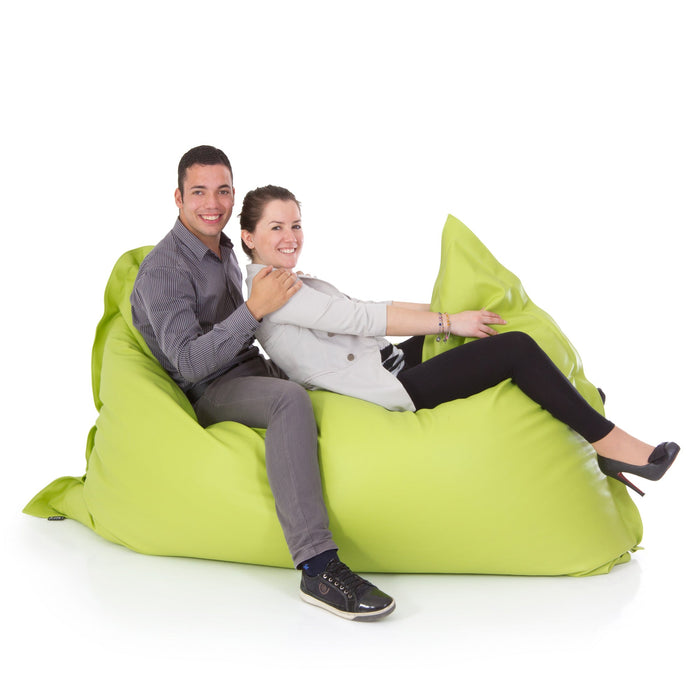 Pouf poltrona Cuscino Thin gigante Imbottito finta pelle antimacchia Mamba per esterno dim.140x200 cm