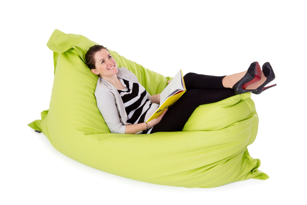 Pouf poltrona Cuscino Thin gigante Imbottito finta pelle antimacchia Mamba per esterno dim.140x200 cm