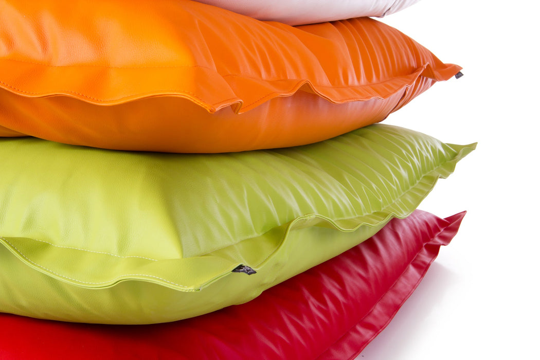 Pouf poltrona Cuscino Thin gigante Imbottito finta pelle antimacchia Mamba per esterno dim.140x200 cm