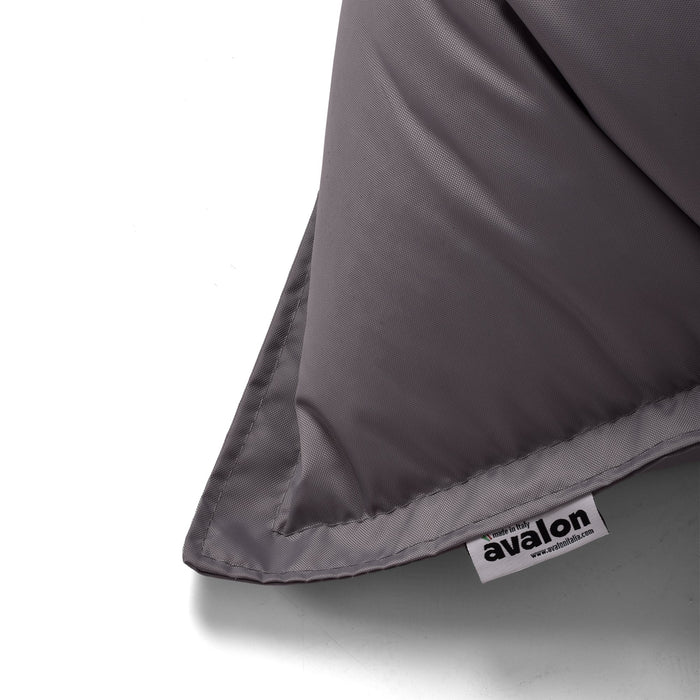 Pouf Cuscino Thin medio sacca vuota in tessuto antistrappo impermeabile Jive per interno dim.135x90 cm