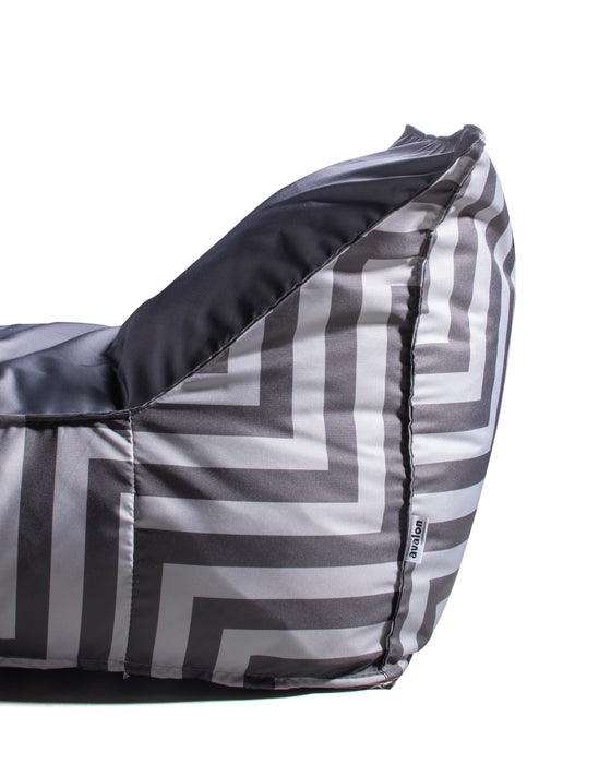 Pouf Lettino Badd L in Tessuto Geometrica per interno e per esterno Dim.70x160 cm