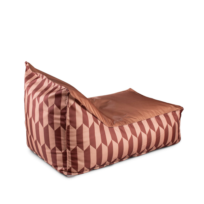 Pouf Poltrona Badd in tessuto Geometrica per interno e per esterno Dim. 70x105 cm