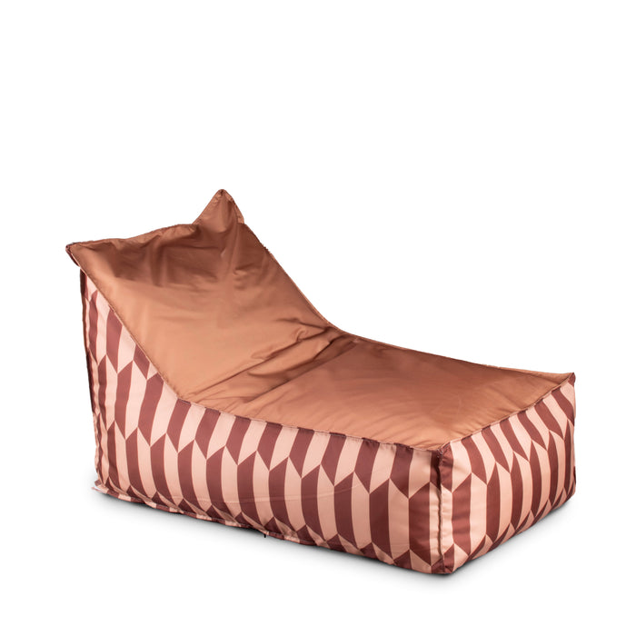 Pouf Poltrona Badd in tessuto Geometrica per interno e per esterno Dim. 70x105 cm