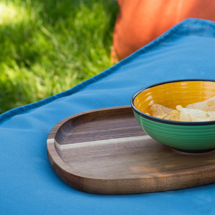Pouf Badd  Avalon in tessuto Tropical per esterno. Dim: 45x60x38 cm