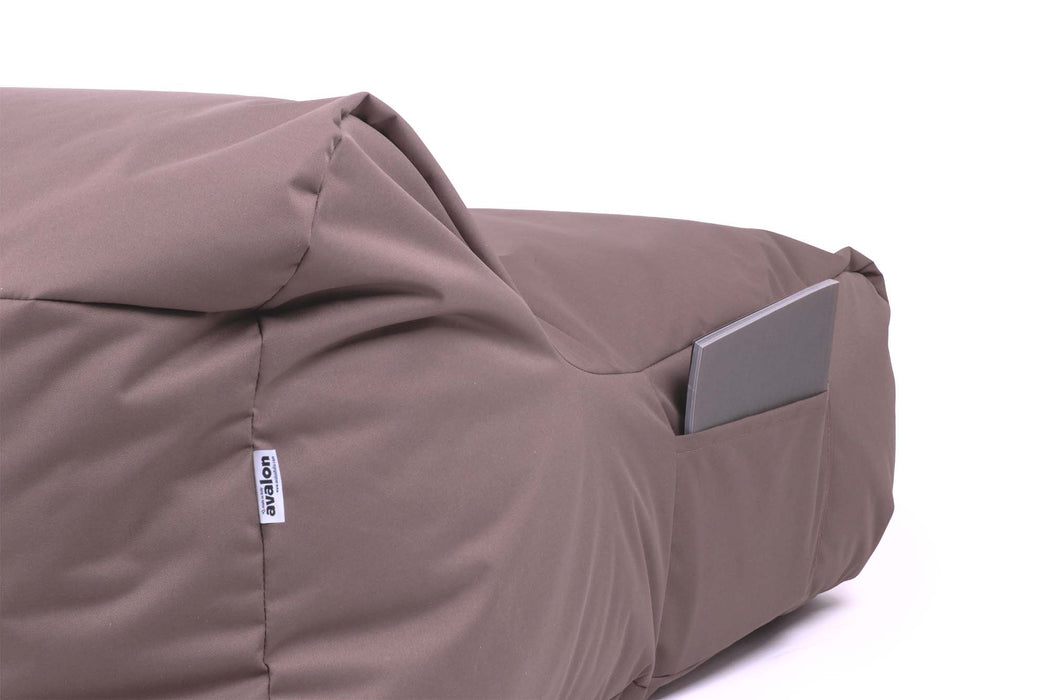 Pouf poltrona matrimoniale doppia XL Gaia in tessuto Jive per interno Dim: 125x120 cm