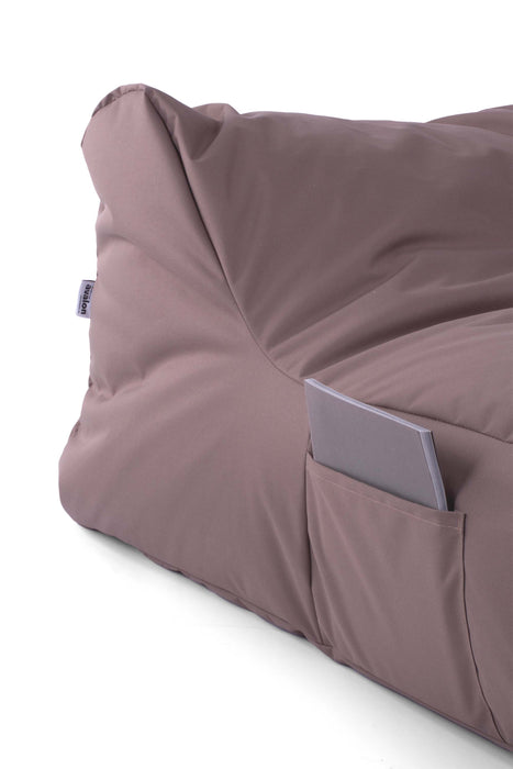 Pouf poltrona matrimoniale doppia XL Gaia in tessuto Jive per interno Dim: 125x120 cm