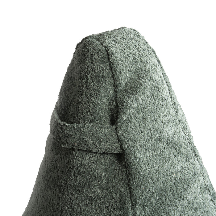 Pouf Poltrona Sacco Gigante XL Ploof Avalon in tessuto Bouclè per interno dim. Ø95 x H105 cm
